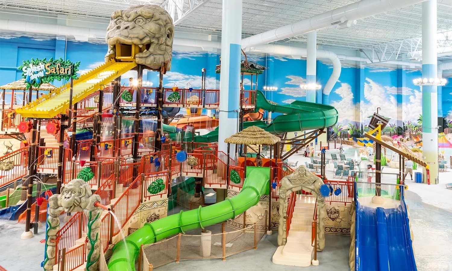 Order poolside at the resort waterpark